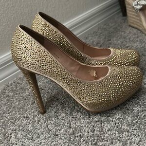 Jorge Alex Gold studded and shiny heels Size 37